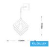 UNIVERSO Fali lámpa 1xE27 max.60w 170x170mm IP20 Fekete 5év