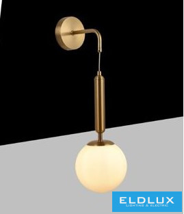 UNIVERSO Fali lámpa 1xG9 max.10w D150x850mm IP20 Óarany 5év