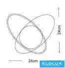 UNIVERSO Fali lámpa 1xG9 max.10w D240x240mm IP20 Óarany 5év