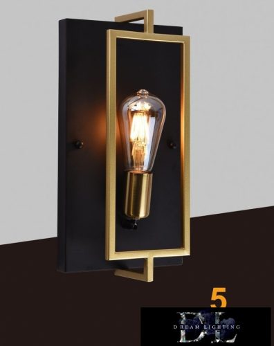 UNIVERSO Fali lámpa e27 1xmax.60w IP20 réz/fekete 350x180mm 5év