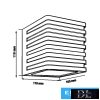 UNIVERSO Kültéri fali lámpa 10w 1000lm CCT.kap IP54 Fehér 110x100x110mm 3év