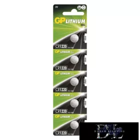 GP lítium gombelem CR1220 5db/bliszter