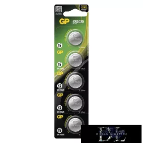 GP lítium gombelem CR2025 5db/bliszter