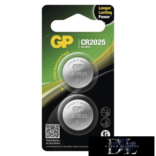 GP lítium gombelem CR2025 2db/bliszter