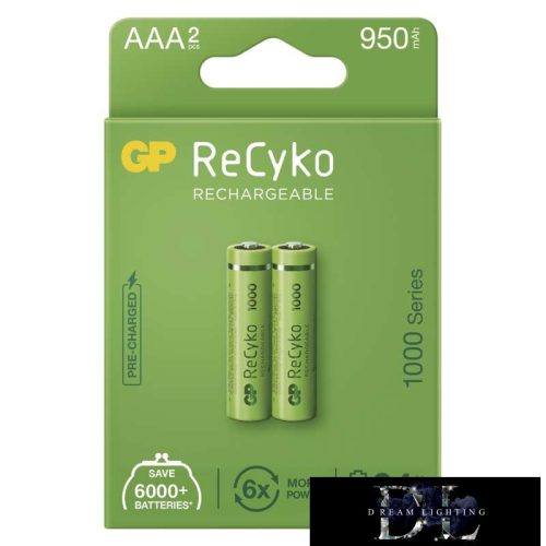 GP ReCyko NiMH akkumulátor HR03 (AAA) 950mAh 2db