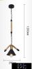 UNIVERSO Kender kötél csillár 1xE27 IP20 D290x1200mm fekete