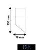 UNIVERSO Kültéri fali lámpa 1xE27 max.12w IP44 fehér 78x78x250mm 5év