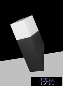 UNIVERSO Kültéri fali lámpa 1xE27 max.12w IP44 fekete 78x78x250mm 5év