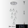 UNIVERSO Csillár 7w + G9x3.5w 4000lm 6500k 300×800mm IP20 króm