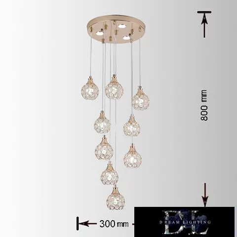 UNIVERSO Csillár 7w + G9x3.5w 4000lm 6500k 300×800mm IP20 arany