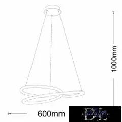 UNIVERSO Függeszték LED 38w 3040lm 4000k IP20 ∅600mm fehér