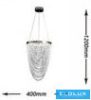 UNIVERSO Kristály üveg csillár 35w 2800lm 6500k 220° IP20 Króm D400x1200mm