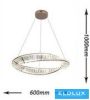 UNIVERSO Kristály üveg csillár 45w 3600lm 8000k D600x1000mm