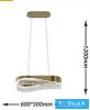 UNIVERSO Kristály üveg csillár 35w 2800lm 8000k 600x300x1200mm