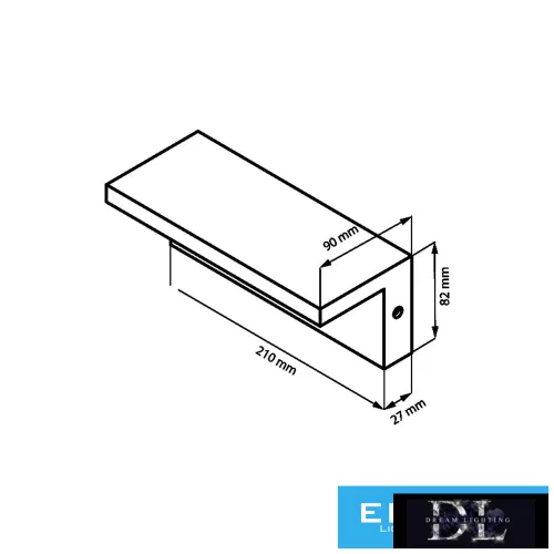 UNIVERSO Kültéri fali lámpa 10w 1000lm CCT.kap IP54 Fehér 210x90x82mm 3év