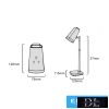 UNIVERSO Tölthető asztali-fali lámpa 5V-1500mAh 6w 310lm CCT 76x126mm Fehér
