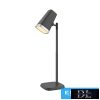 UNIVERSO Tölthető asztali-fali lámpa 5V-1500mAh 6w 310lm CCT 76x126mm Fekete