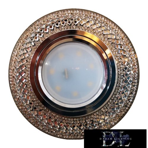 ELDLUX ANUBIS süllyesztett lámpatest LED 3W CW + GU10 króm