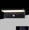 UNIVERSO Kültéri fali lámpa mozgásérzékelővel 10w 1000lm 3000k IP54 fekete 210x90x82mm 3év