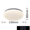 UNIVERSO csillagos mennyezeti lámpa 18w 1620lm 4000k ∅230×80mm fehér