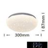 UNIVERSO csillagos mennyezeti lámpa 24w 2160lm 4000k ∅300×87mm fehér