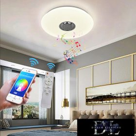   UNIVERSO mennyezeti lámpa hangszóróval BT 62w 6380lm RGBw ∅500×55mm fehér