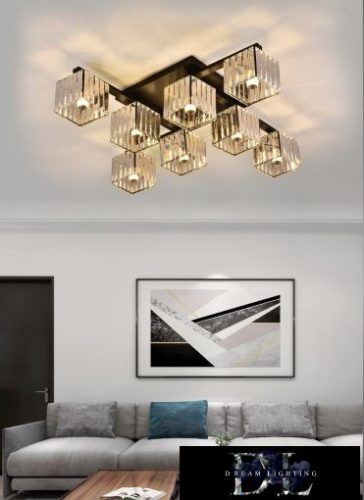 UNIVERSO Mennyezeti lámpa 8xE27 Max.60W 930x930mm fekete