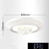 UNIVERSO Kristály üveg mennyezeti lámpa 83/166w 6640/13280lm CCT IP22 ∅800mm fehér