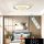 UNIVERSO Kristály üveg mennyezeti lámpa 38/76w 3040/6080lm CCT IP22 ∅610mm fehér