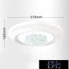 UNIVERSO Kristály üveg mennyezeti lámpa 34/68w 2720/5440lm CCT IP22 ∅510mm fehér