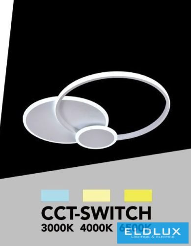UNIVERSO Mennyezeti lámpa 37w 2960lm CCT 550x430mm fehér