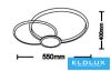 UNIVERSO Mennyezeti lámpa 37w 2960lm CCT 550x430mm fehér