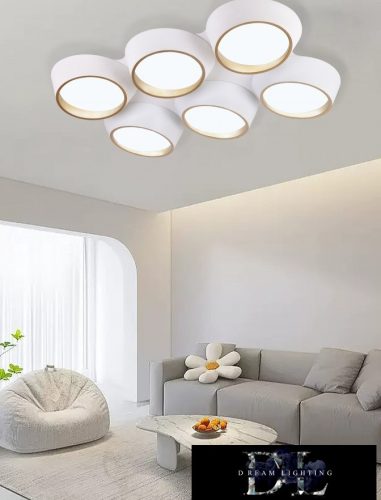 UNIVERSO Mennyezeti lámpa 120w 9600lm 6500k 860x570x130mm fehér/arany