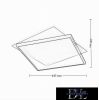 UNIVERSO mennyezeti lámpa 39W 3150lm CCT kapcsolóval 445x530mm IP44 fehér/fekete