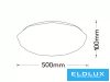 UNIVERSO Mennyezeti lámpa 60w 2800lm CCT.kap 500×500×100mm fehér