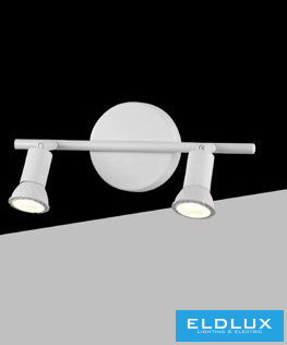 UNIVERSO Spot lámpatest 2xGU10 Max.10w IP20 Fehér 305x100mm