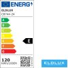 ELDLUX Kristály Üveg Mennyezeti Lámpa Króm LED 24×5W 4000k IP20 1050x700x340mm