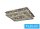 ELDLUX Kristály üveg mennyezeti lámpa 84w 6720lm CCT.T IP20 900x650x275mm Króm