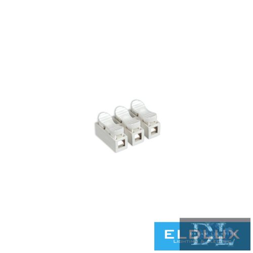 ELDLUX 3 pólusú kábel csatlakozó (rugós 1.5mm²) 100db/csomag