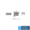 ELDLUX 3 pólusú kábel csatlakozó (rugós 1.5mm²) 100db/csomag