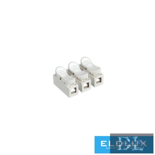 ELDLUX 3 pólusú kábel csatlakozó (rugós 2.5mm²) 100db/csomag