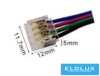 UNIVERSO 10mm-es RGB LED szalaghoz toldóelem kábellel