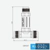 ELDLUX 3 pólusú nyítható kábeltoldó 2.5mm² T-alakú IP68