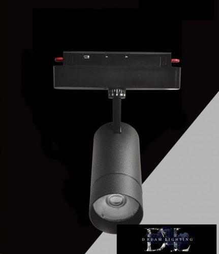 UNIVERSO Mágneses sínbe szerelhető spot Lámpa DC:48V 14W 1190LM 3000K RA90 IP20 192x144x56mm Fekete