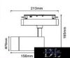 UNIVERSO Mágneses sínbe szerelhető spot Lámpa DC:48V 24W 2280LM 4000K RA90 IP20 213x165x76mm Fekete