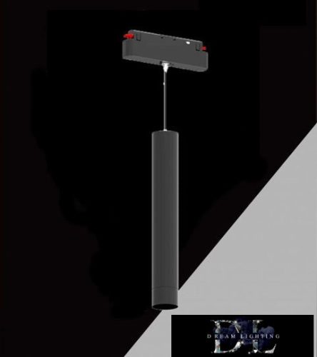 UNIVERSO Mágneses sínbe szerelhető függeszték DC:48V 8W 680LM 3000K RA90 IP20 D41x270mm Fekete
