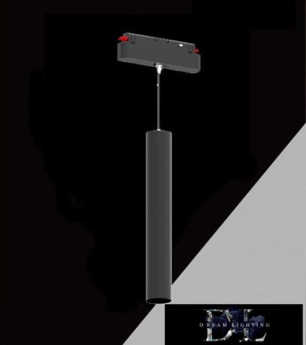 UNIVERSO Mágneses sínbe szerelhető függeszték DC:48V 8W 680LM 4000K RA90 IP20 D41x270mm Fekete