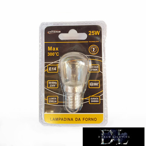 UNIVERSO Sütőhöz égő E14 25w 250lm 2700k 300℃ Max.