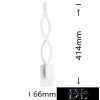 UNIVERSO Fali lámpa LED 9w 720lm 4000k IP20 66×414mm fehér