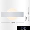 UNIVERSO Fali lámpa LED 8w 400lm 4000k IP20 239×123mm fehér
